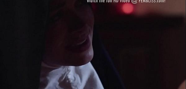  Nun finds and helps horny chick - Mona Wales, Serene Siren